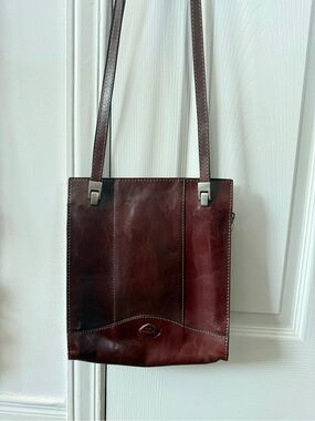 Vintage The Trend Genuine Leather Crossbody Bag | Rich Brown